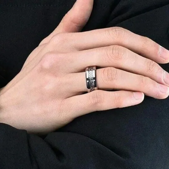 🆕 | Blue Stainless Steele | Men’s Dragon Band | Size 9 - Picture 5 of 7